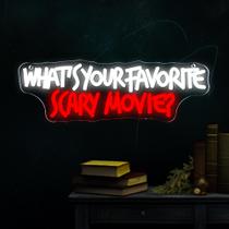 Placa decorativa Symone Scary Movie Neon Light USB 40x13cm