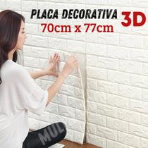 Placa Decorativa Texturizada Branca 70x77cm para Parede
