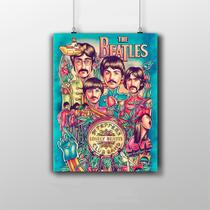 Placa Decorativa The Beatles Sgt Pepper Wallpaper Placa Decorativa The Beatles Sgt Pepper Wallpaper