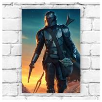 PLACA DECORATIVA - The Mandalorian - 28x20 PLACA DECORATIVA - The Mandalorian - 28x20