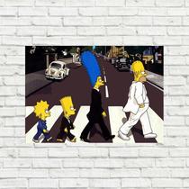 Placa Decorativa - The Simpsons Beatles Placa Decorativa - The Simpsons Beatles