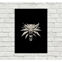 Placa Decorativa - The Witcher - 28x20 cm