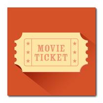 Placa Decorativa - Ticket - Cinema - 1325plmk - Allodi