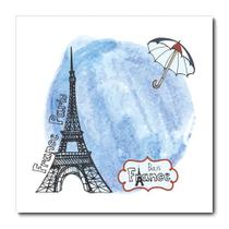 Placa Decorativa - Torre Eiffel - Paris - 1651plmk - Allodi