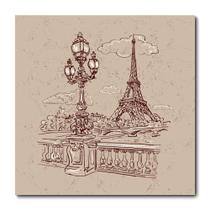 Placa Decorativa - Torre Eiffel - Paris - 1973plmk - Allodi