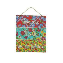 Placa Decorativa Tudo posso Naquele que me fortalece