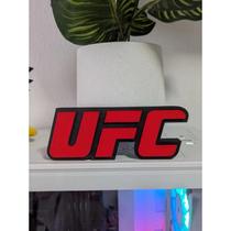 Placa Decorativa UFC Decoração Perfeita para Fãs de MMA