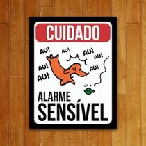 Placa Decorativa Um Sábado Qualquer- Alarme Sensível 27X35