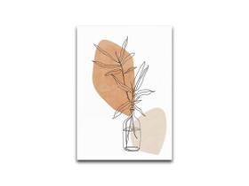 Placa Decorativa Vaso De Flor Desenho Retro Mdf Placa Decorativa Vaso De Flor Desenho Retro Mdf