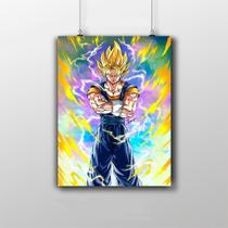 Placa Decorativa Vegetto Super Saiyajin Poster - Dragon Placa Decorativa Vegetto Super Saiyajin Poster - Dragon