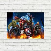 Placa Decorativa Vingadores Fases Personagens