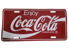Placa Decorativa Vintage Coca-Cola - Estilo Licença Americana - Original anos 90