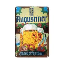 Placa Decorativa Vintage Da Cerveja Paulaner Da Alemanha, Cartaz De Metal Para Bar, Café Ou Man Cave