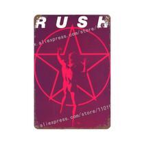 Placa Decorativa Vintage De Metal Do Álbum Rush Para Pub, Bar, Man Cave, Decoração De Parede De