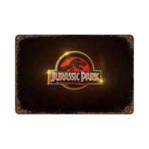 Placa Decorativa Vintage Do Filme Jurassic Park, Arte Clássica De Filme De Ficção Científica Para