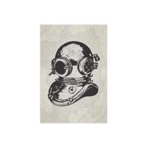 Placa Decorativa Vintage Náutico Mergulho 30x40cm