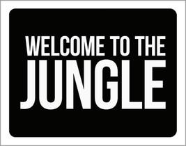 Placa Decorativa - Welcome To The Jungle 27X35