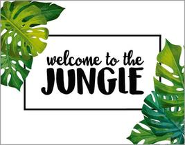 Placa Decorativa - Welcome To The Jungle 27X35