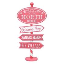 PLACA DECORATIVA WELCOME VERMELHO E BRANCO 62,5cm PLACA DECORATIVA WELCOME VERMELHO E BRANCO 62,5cm