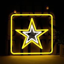 Placa decorativa WittyRhe Army Neon Light 34x33 cm USB
