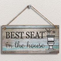 Placa decorativa Yankario Best Seat in the House 30x15cm Placa decorativa Yankario Best Seat in the House 30x15cm