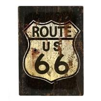 Placa decorativo rota 66 estrada moto carro rock Modelo:6