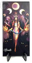Placa Deusa Hécate - Cerâmica - 10 x 20 cm - Suporte Incluso