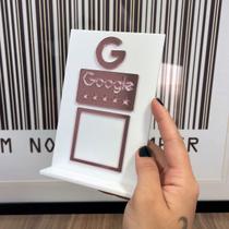 Placa Display de QrCode para Avaliação Google de balcão de Acrílico