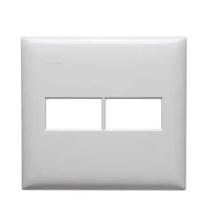 Placa Dois Postos 4x4cm M9P2 Branco - Thesi Placa Dois Postos 4x4cm M9P2 Branco - Thesi