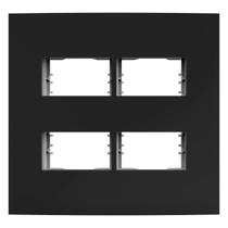 Placa Dubai Preta 4x4 4 Módulos Com Suporte Enerbras Placa Dubai Preta 4x4 4 Módulos Com Suporte Enerbras