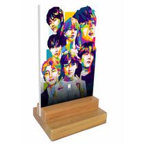 Placa e display de mesa decorativa da banda BTS Placa e display de mesa decorativa da banda BTS