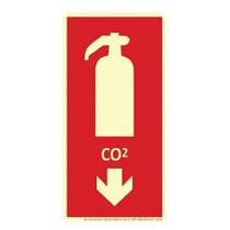 Placa E5 - Extintor CO2 Placa E5 - Extintor CO2