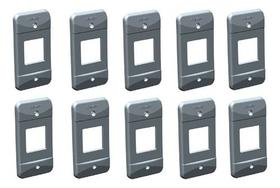 Placa eletroduto p/2 módulos juntos 913638 cemar - kit c/10