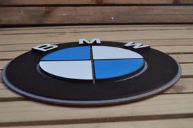 Placa Em Alto Relevo Bmw Garagem Colecionavél 44cm