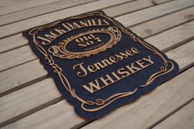 Placa Em Alto Relevo Jack Daniels Whisky Bebidas Decoração