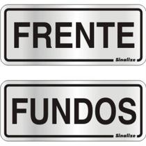 Placa em aluminio 6x15cm frente e fundo - 120BH (2 UNIDADES) - SINALIZE Placa em aluminio 6x15cm frente e fundo - 120BH (2 UNIDADES) - SINALIZE