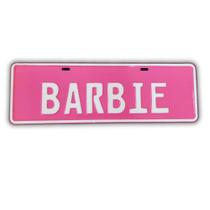 Placa Em Alumínio Rosa "Barbie" Padrão Carro (40cm x 13cm) Placa Em Alumínio Rosa "Barbie" Padrão Carro (40cm x 13cm)