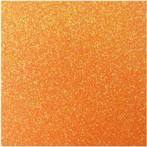 Placa em EVA 48X40CM Gliter Laranja Neon 2MM PCT.C/10