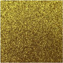 Placa em EVA com Gliter 40X48CM. Ouro 2MM.