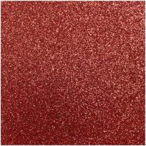 Placa em EVA com Gliter 40X48CM. Vermelho 2MM.