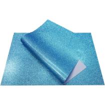 Placa em EVA com Glíter 40X60CM Azul Claro PCT com 05