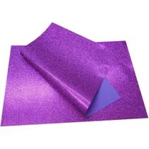 Placa em eva com gliter 40x60cm roxo v.m.p. pct.c/05 Placa em eva com gliter 40x60cm roxo v.m.p. pct.c/05