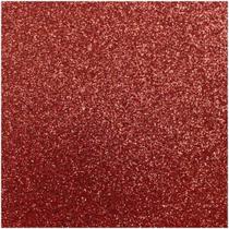 Placa em EVA com Glíter 48X40CM Vermelho 2MM PCT com 10