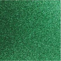 Placa em EVA com Gliter 60X40CM Verde 2MM