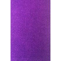 Placa em EVA com Glíter Violeta 60X40CM 2MM - Pacote com 05 Folhas
