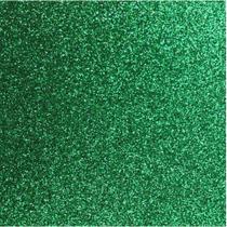 Placa em EVA com Glitter 48X40CM Verde Bandeira 2MM Pacote com 10