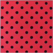 Placa em EVA Estampado 60X40CM Poa PRETO/VERMELHO 2MM