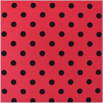 Placa em EVA Estampado 60X40CM Poá PRETO/VERMELHO 2MM Pacote com 5 Folhas