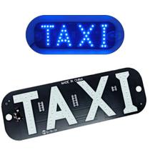 Placa Em Led Com Escrita Taxi (Led Azul) Com Tomada Usb E Ventosa Para Vidro Placa Em Led Com Escrita Taxi (Led Azul) Com Tomada Usb E Ventosa Para Vidro