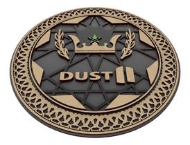 Placa Em Relevo Csgo Dust 2 Counter Strike Decoração Gamer 29 cm